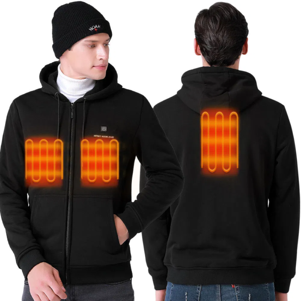 Hot Trending Newest USB Electric Heated Hooded Jacket Heating Coat - Image 4