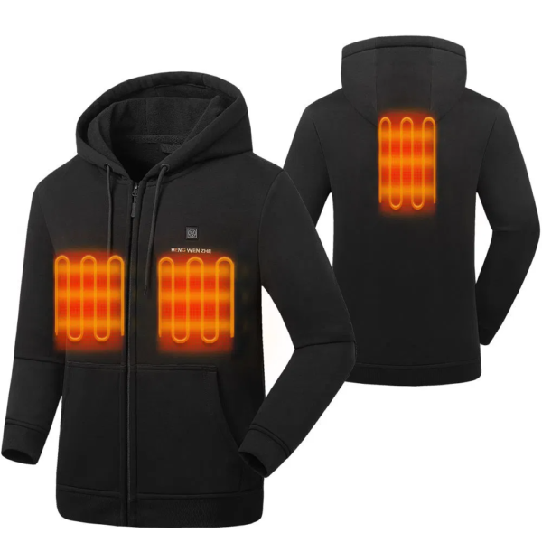 Hot Trending Newest USB Electric Heated Hooded Jacket Heating Coat - Image 3